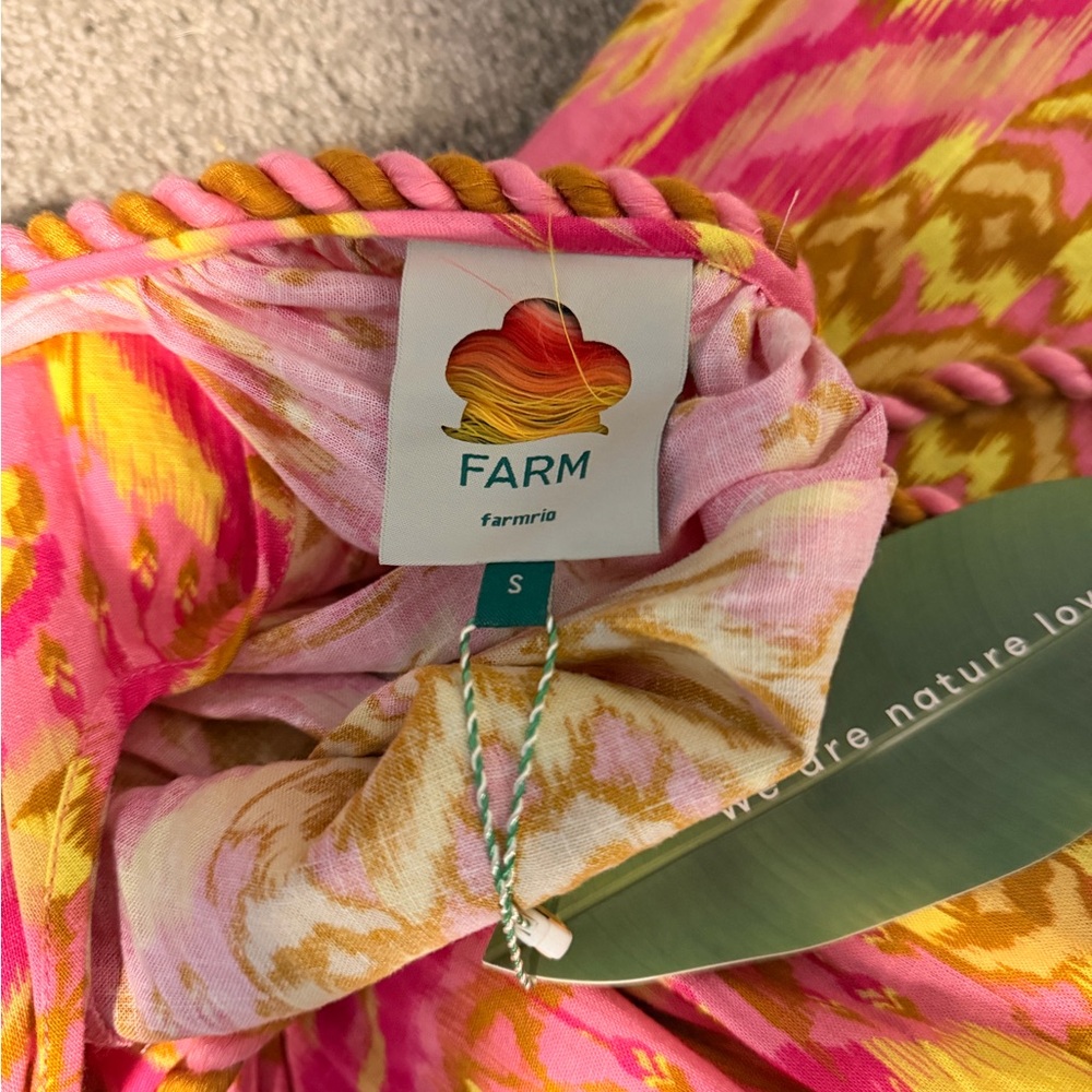 FARM Rio Pineapple Tapestry Pink Jumpsuit- Size Small - Picture 6 of 7